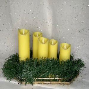 Frameless Led Candles- set of 5 candles